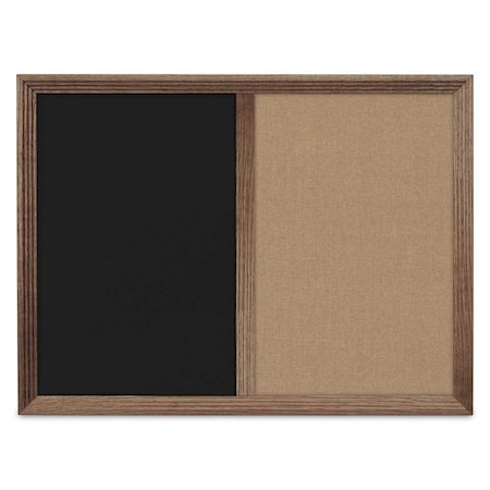 United Visual Products Enclosed Corkboard, 1 Door, 60"x36", 4" Fra UV3417-BRONZE-FORBO